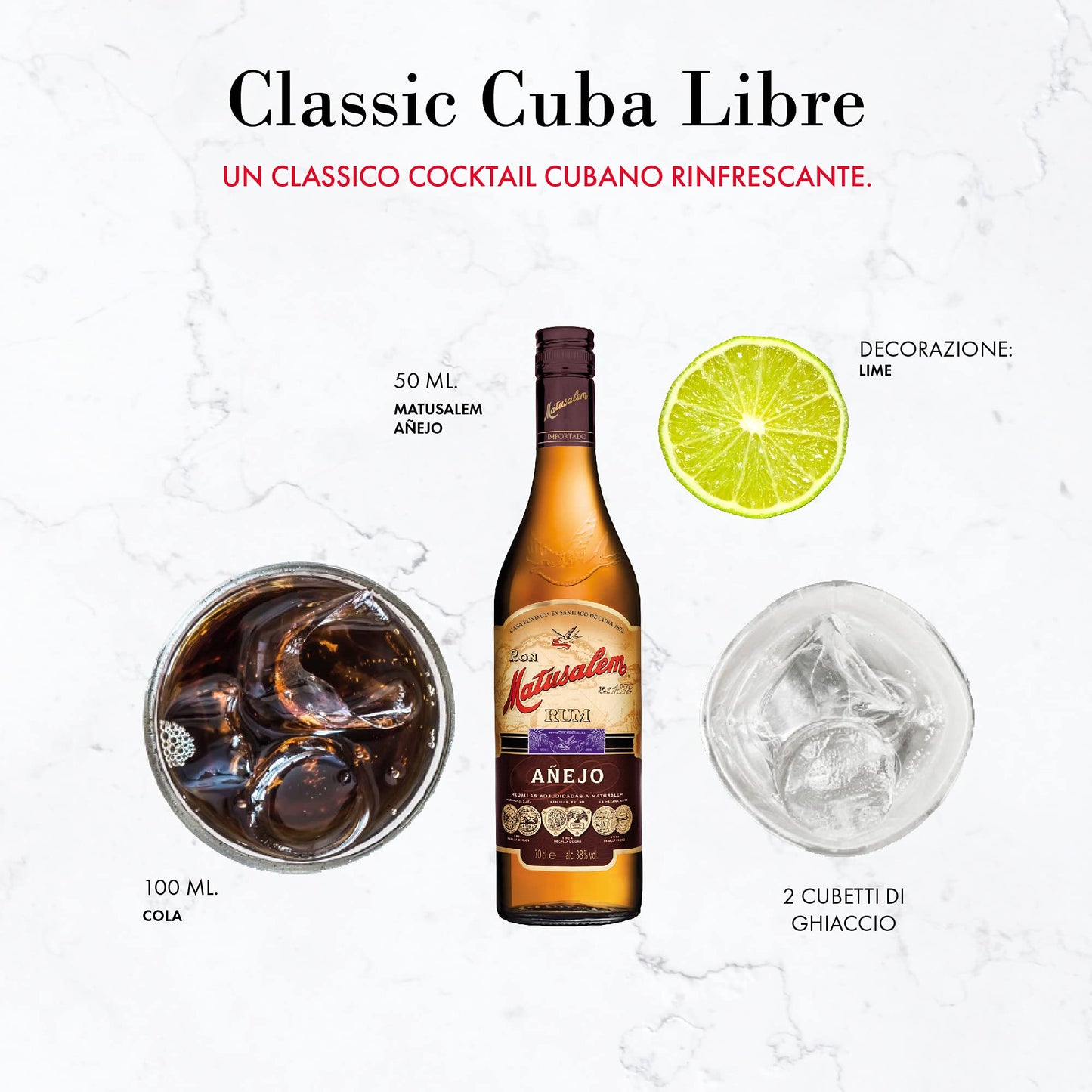 Matusalem - Añejo, Miscela di Rum Scuri Invecchiati di Alta Qualità, 100 cl