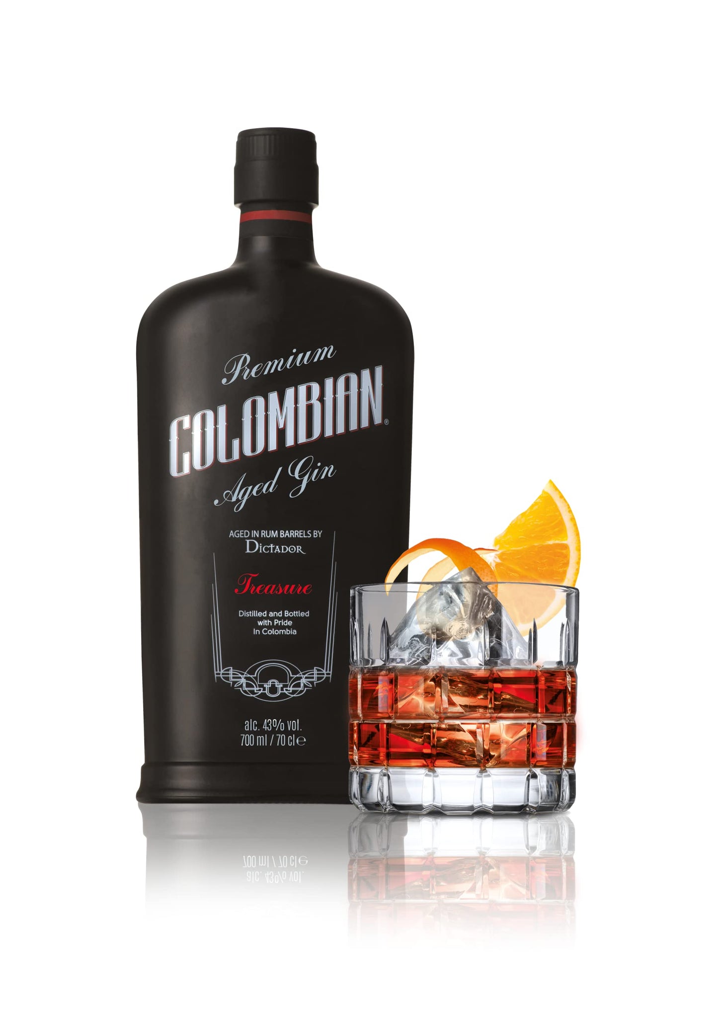 COLOMBIAN TREASURE AGED GIN (BLACK), 700 ml