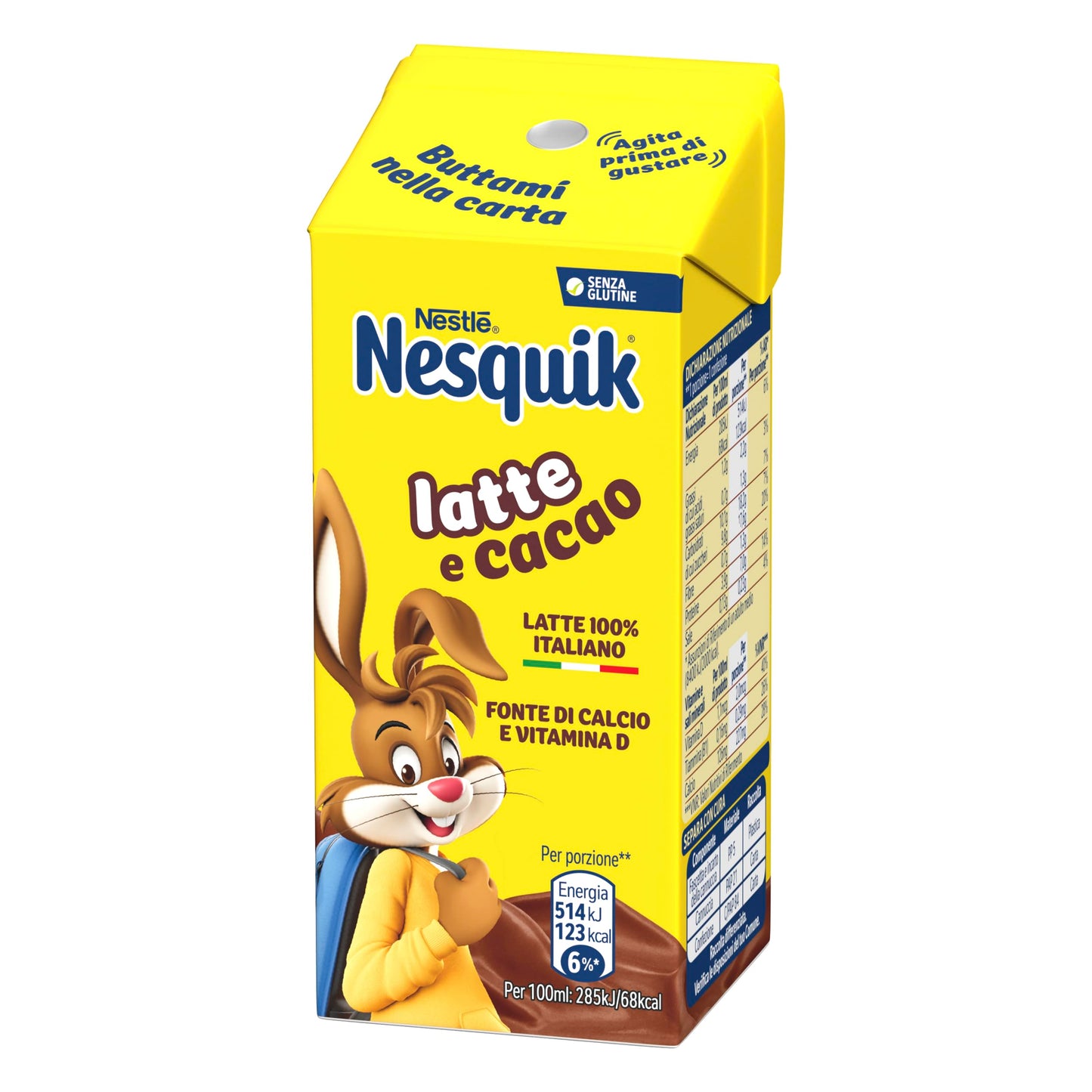 NESQUIK Pronto da Bere Latte e Cacao 24 Brick da 180ml (4,32L)