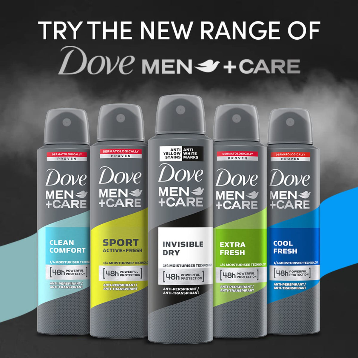 Dove 'Eau de Parfum Deodorante Spray Men Invisible Dry 150 ml