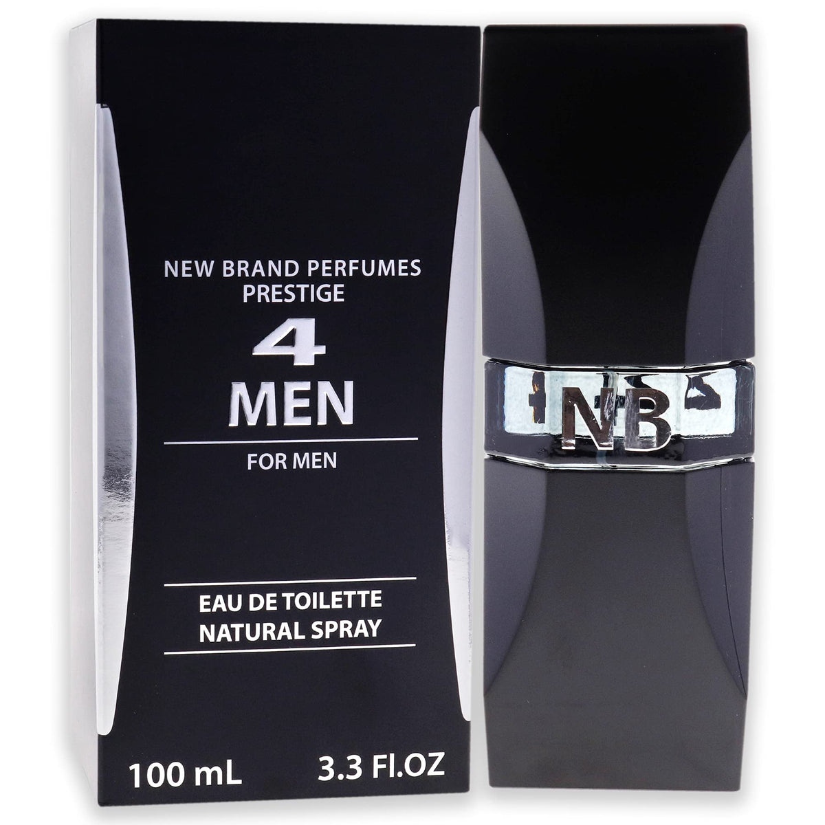 New Brand 4 Men Cologne by New Brand Eau De Toilette Spray 3.4 Oz. by New Brand