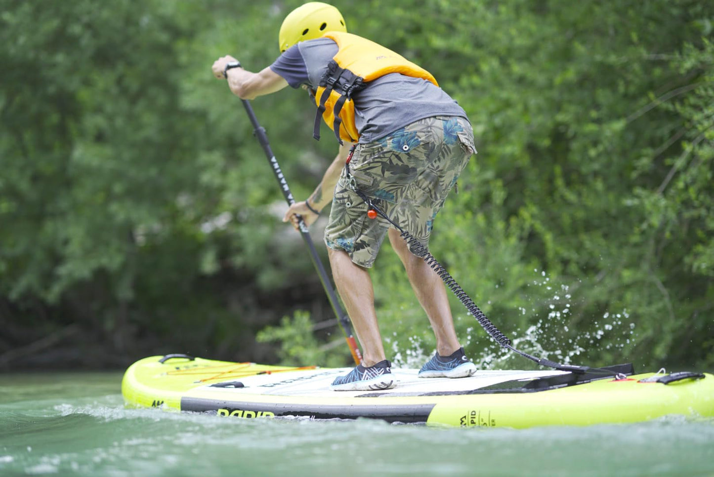 Aqua Marina, Laccio di Sicurezza per SUP River 9'/7MM, Unisex Adulto, Multicolore, Unica