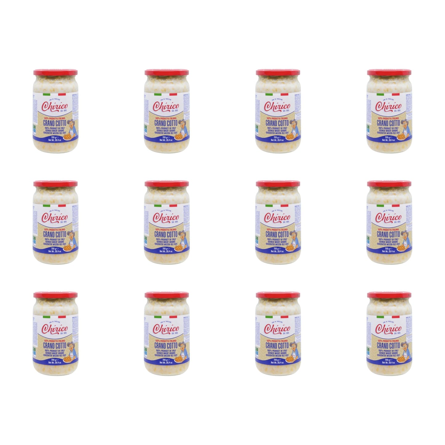 Grano cotto Gr. 720 CHIRICO - Cartone 12 Pezzi