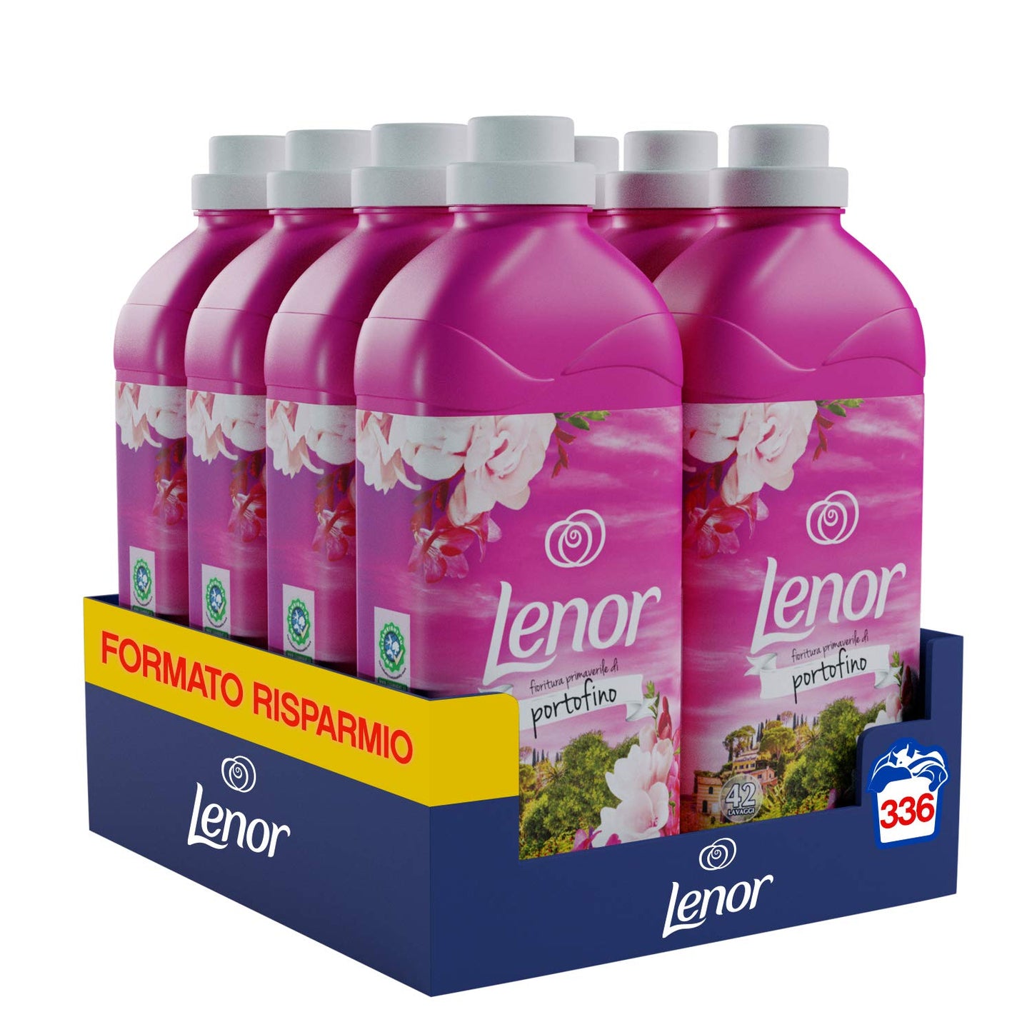 Lenor Portofino Ammorbidente 336 Lavaggi Atmosfere D’Italia, Maxi Formato 8 x 42 Lavaggi