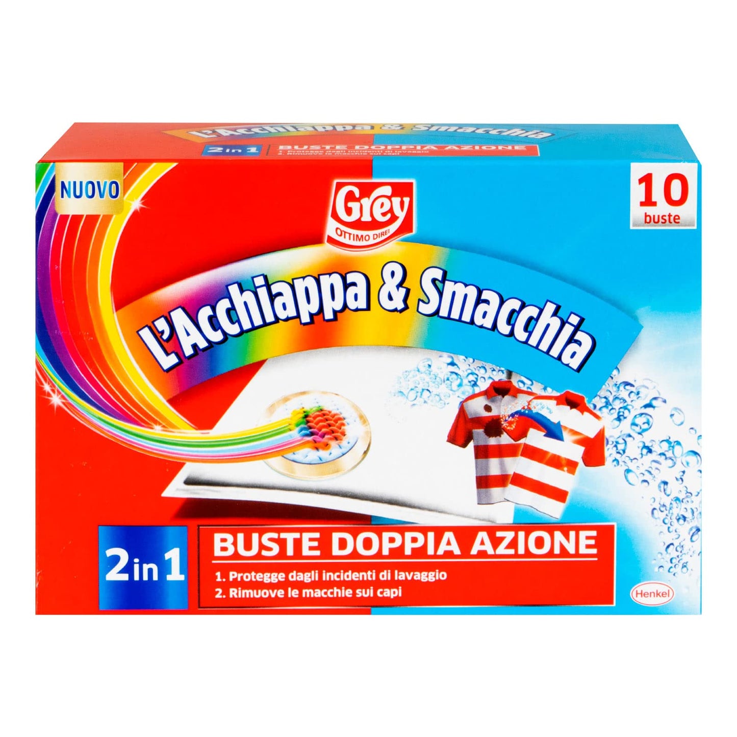 12 x GREY L'Acchiappa & Smacchia Classico 10 Buste 10 PEZZI