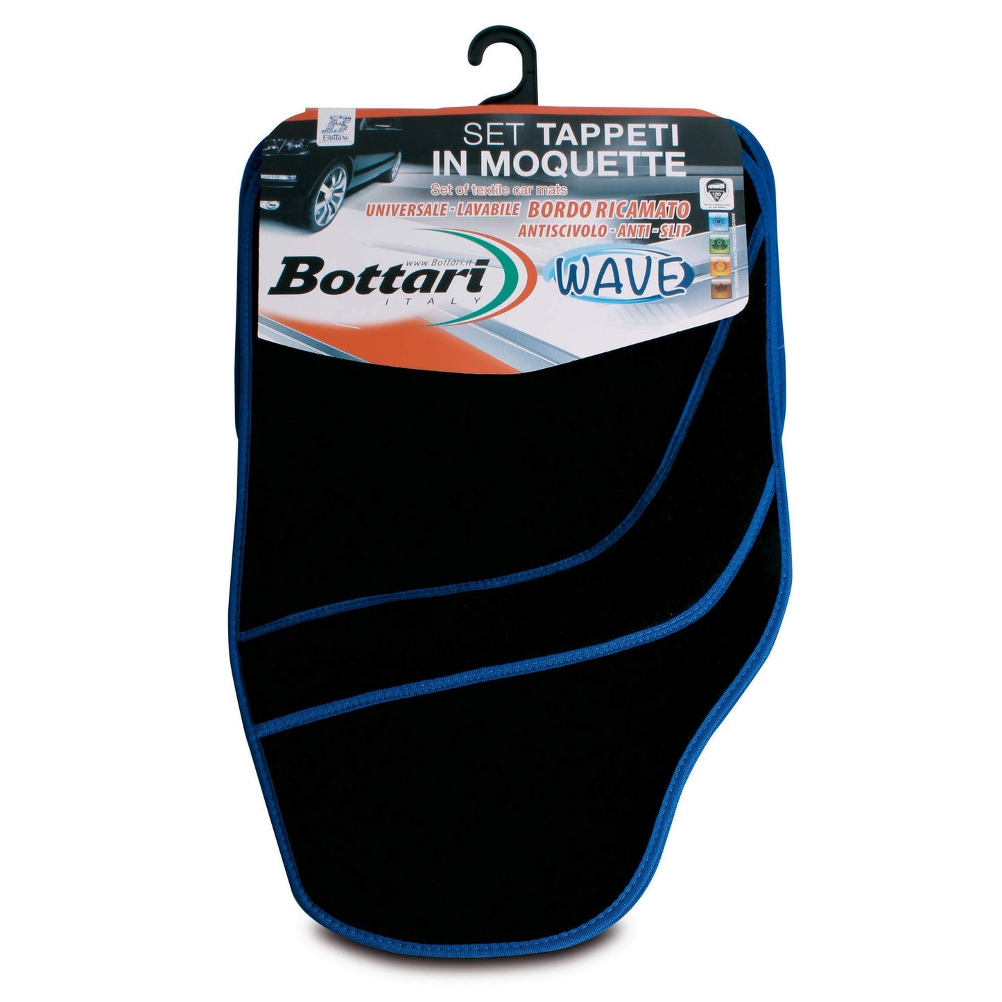 Bottari 14122 Set tappeti per Auto in Moquette, Blu
