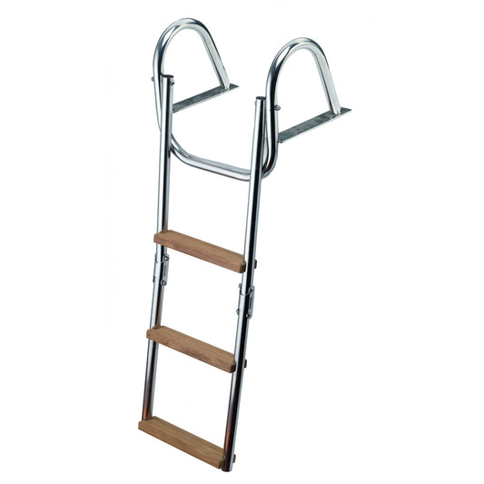 Trem-Scaletta Pieghevole con Corrimano e Gradini in Legno Modello: B N Gradini: 2+2=4 L mm: 1000 W mm: 360 Peso: 3900 gr. Larghezza Scala: 280 mm