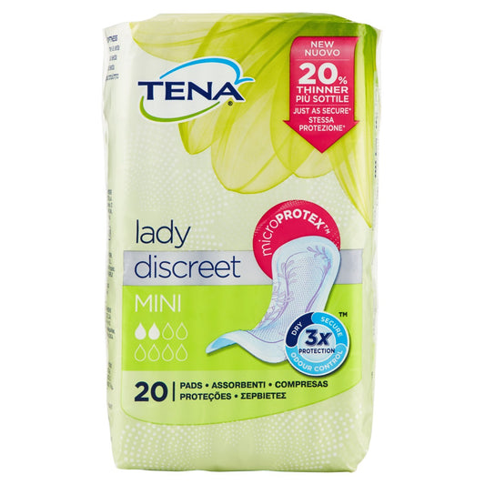 Tena Lady Discreet Mini Assorbenti, 20 Pezzi