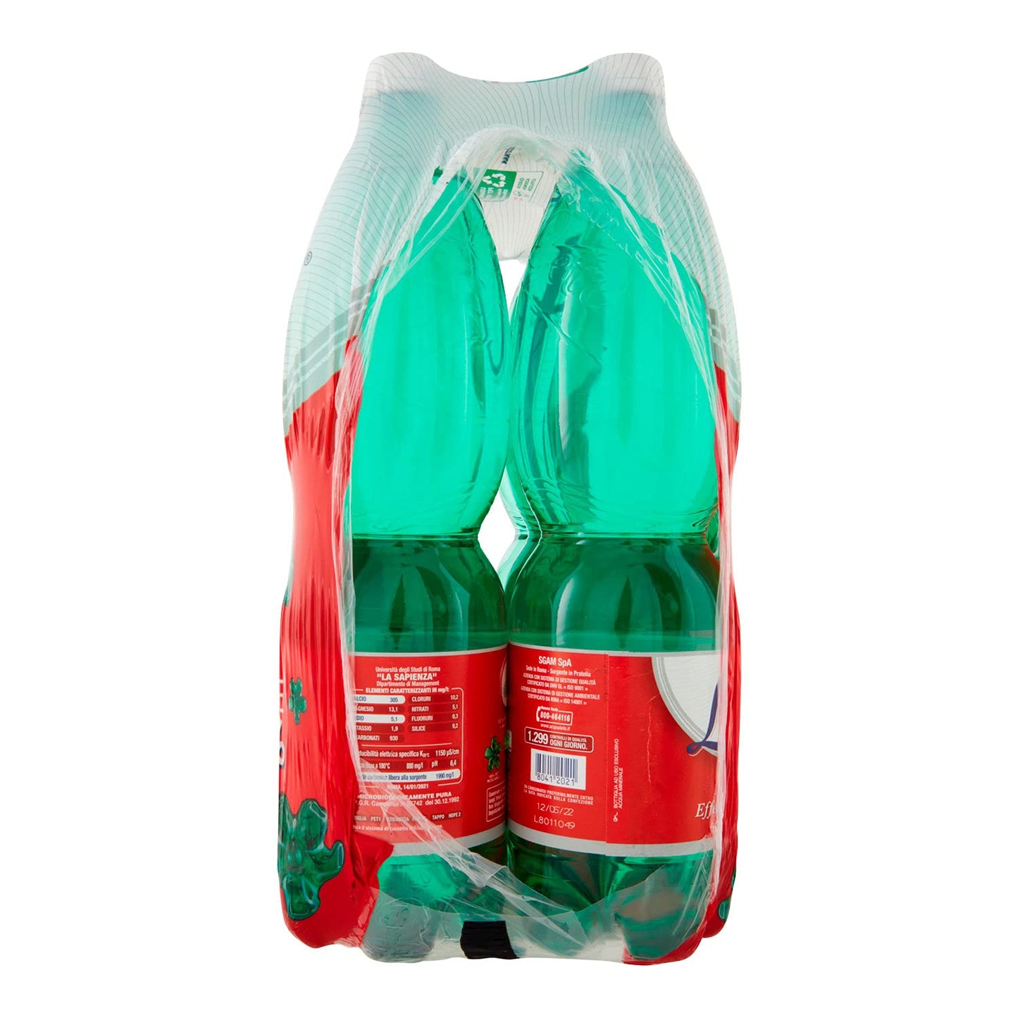 Lete Channel Acqua Minerale Effervescente Naturale - 6 x 1.5 L