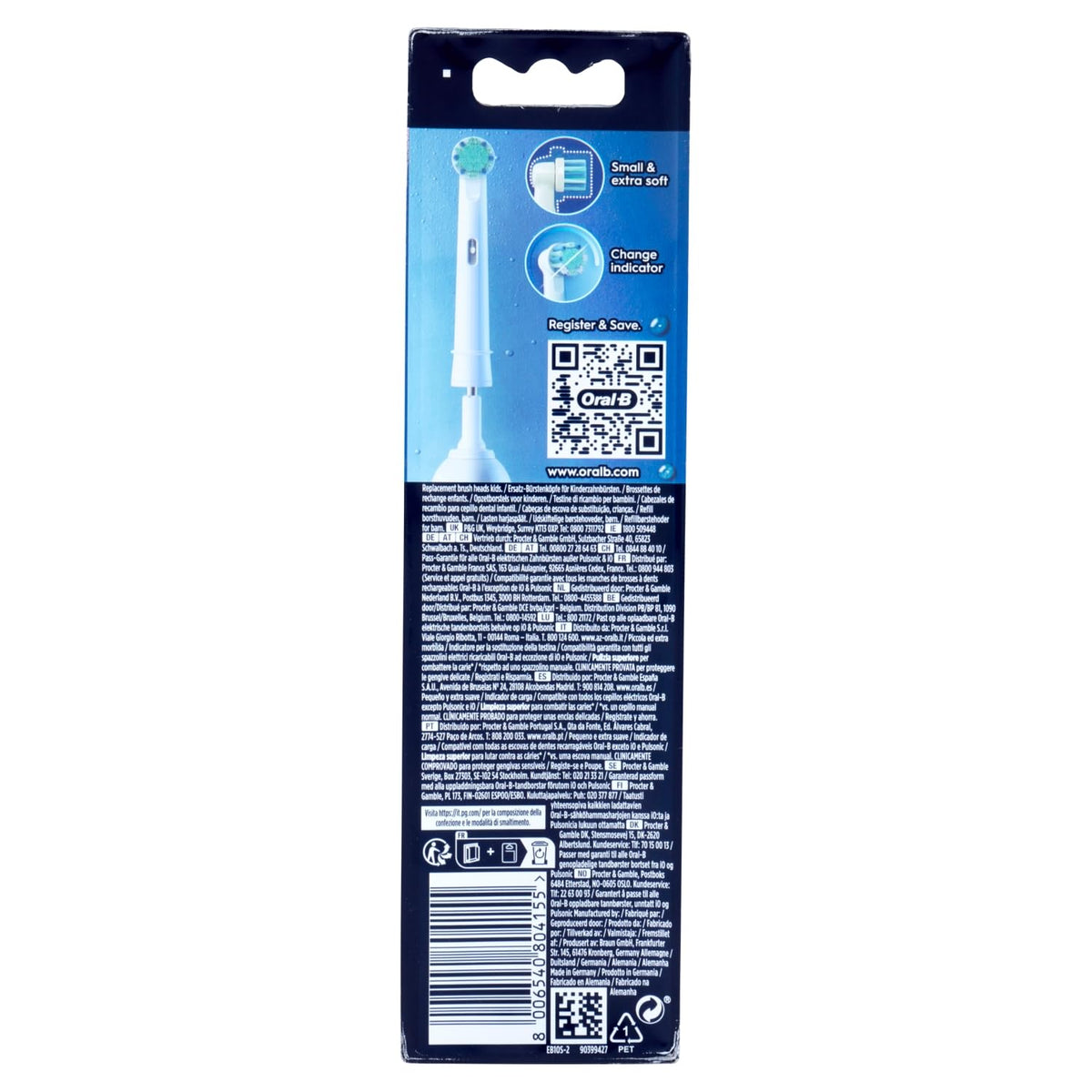 Oral-B Set di 2 testine di ricambio per spazzolino elettrico Marvel Spider-Man