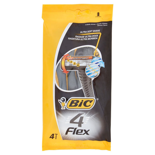 Bic Rasoio Flex - Un pacco con 4 pezzi