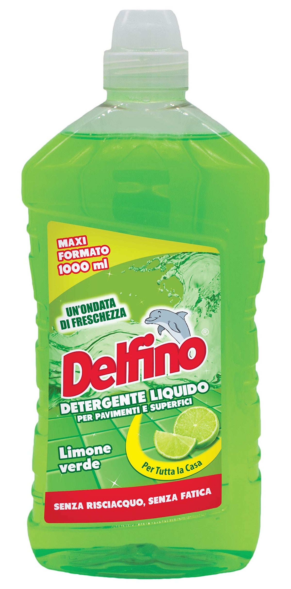 DELFINO Pavimenti limone verde 1L detergente profumato prodotto per la casa