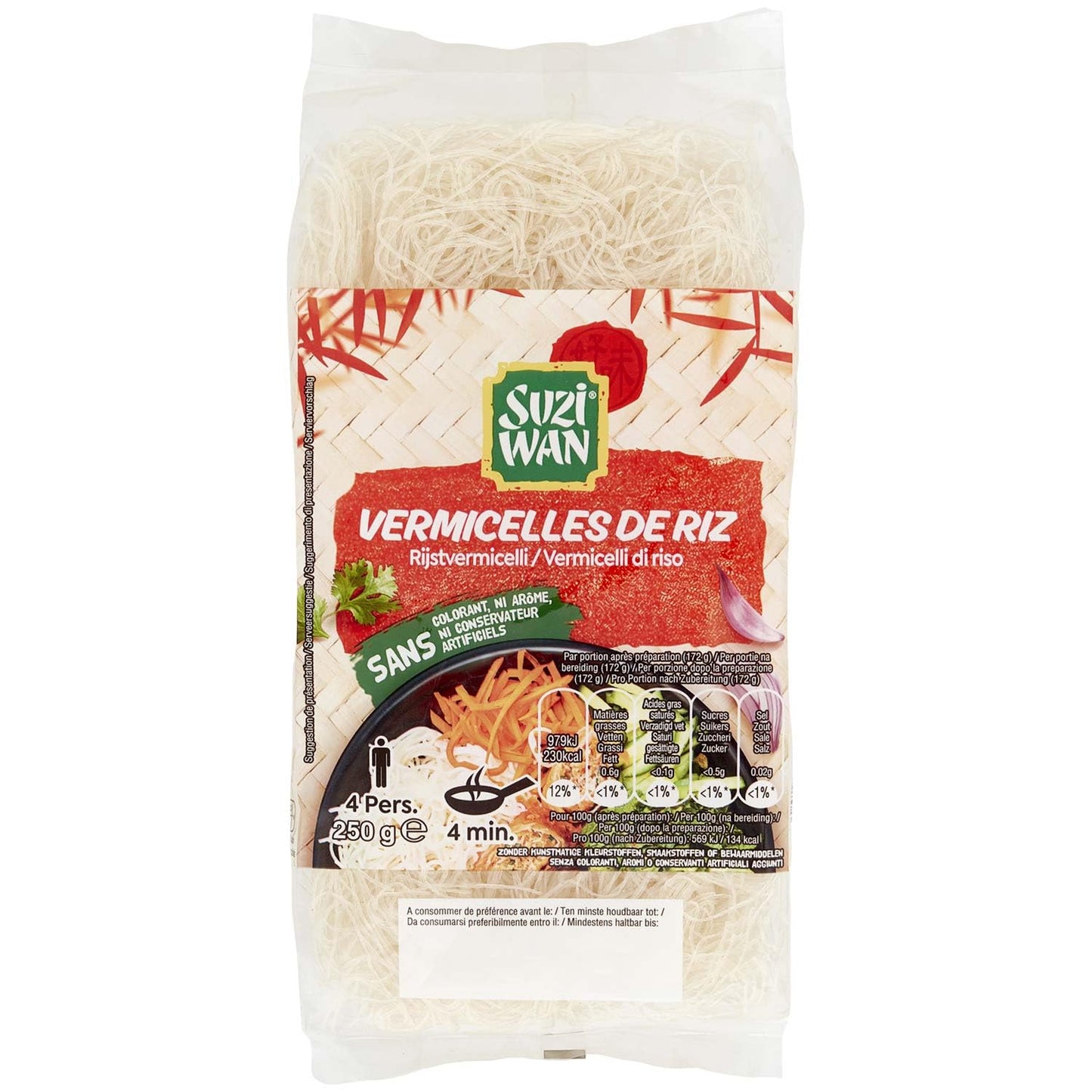 Suzi Wan Vermicelli Di Riso, 250g