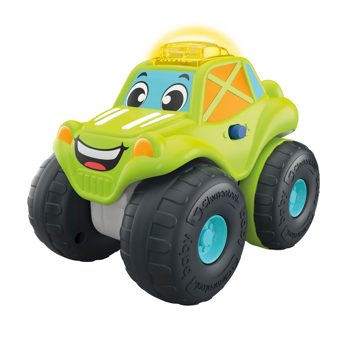 Baby Clementoni - Cosmo Dune Buggy, Macchinina Bambino 1-4 Anni, Gioco Prima Infanzia, Fuoristrada con Suoni e Sirene, Stimola Manualità, Vista e Udito, Made in Italy, Lingua Italiana, 17536