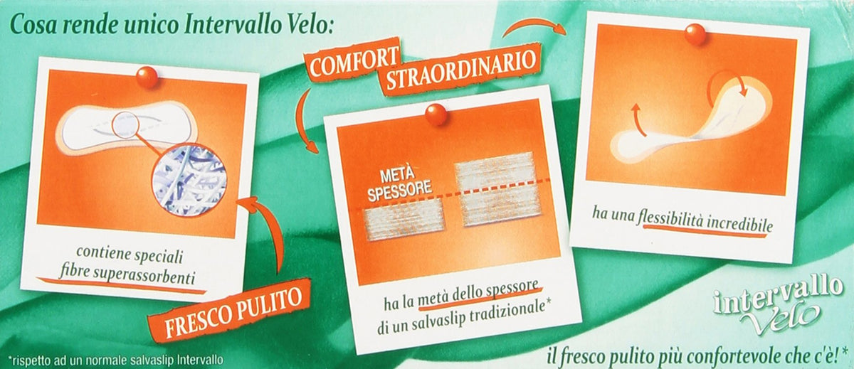 Lines - Salvaslip Intervallo Velo, Anatomico, Fresco Pulito In 1Mm, Con Delicata Essenza Fiori E Agrumi - Confezione da 42 - [confezione da 4]