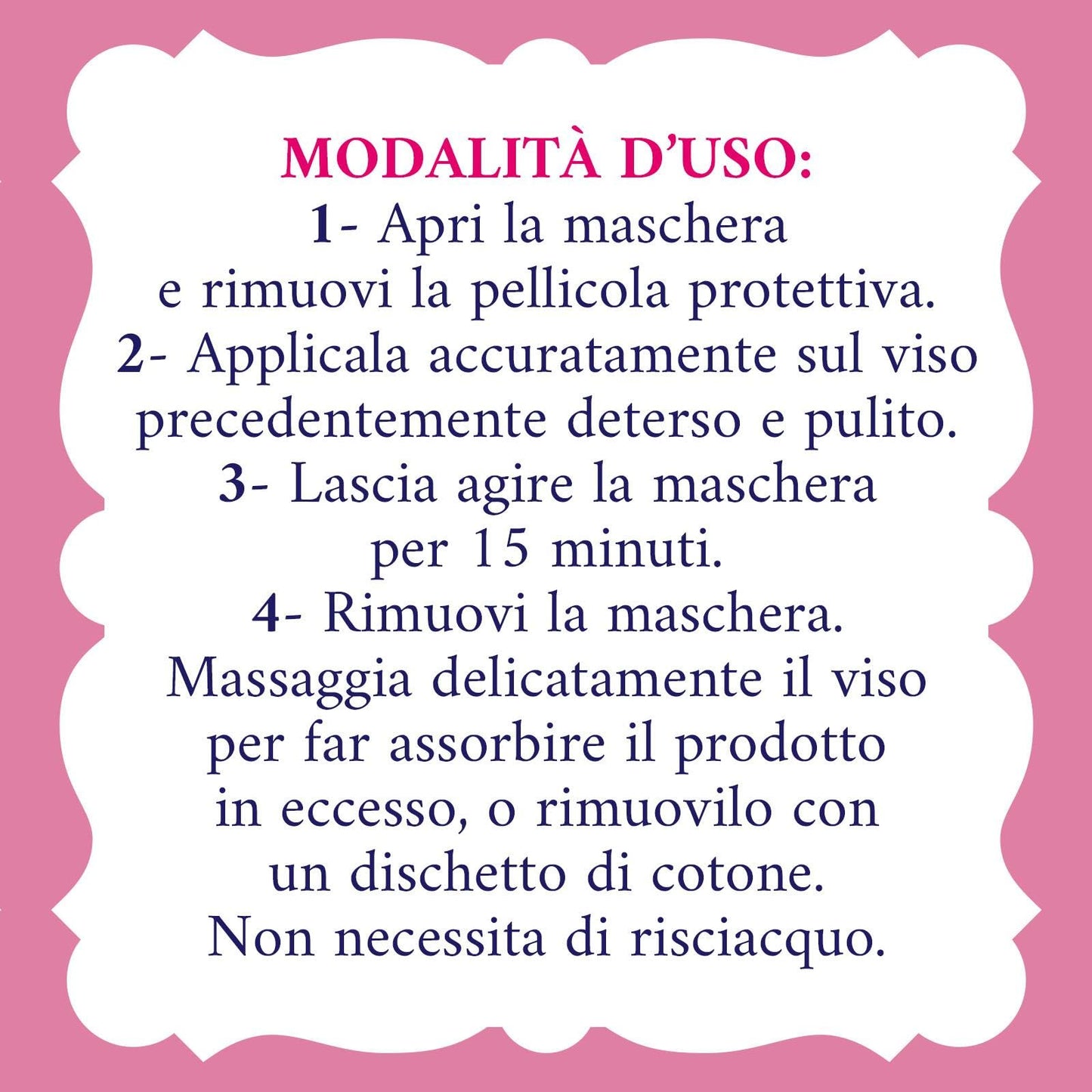 Acqua alle Rose, Maschera Viso in Tessuto Lenitiva Idratante Intensiva con Estratto di Rosa Chinensis, Ideale per le Pelli Sensibili o Secche, con Vitamina B5 Lenitiva, Nutre e Reidrata, Monouso 1 pz