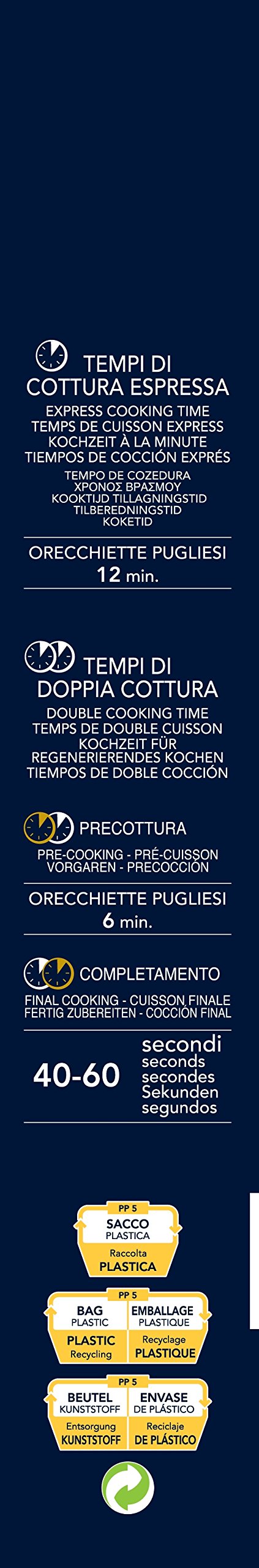 Barilla Selezione Oro Chef Pugliesi, confezione da 9 (9 x 1 kg)