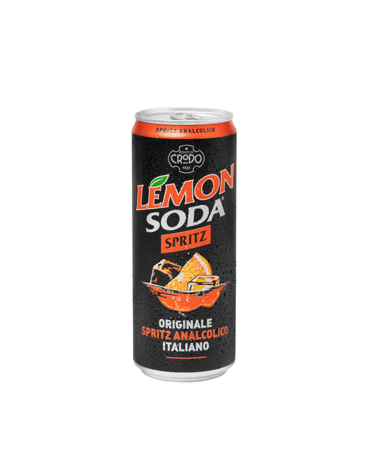 Lemonsoda Spritz | Bevanda Rinfrescante Analcolica Gusto Spritz, 24 Lattine da 33 cl, Senza Alcol, con Acqua delle Fonti di Crodo