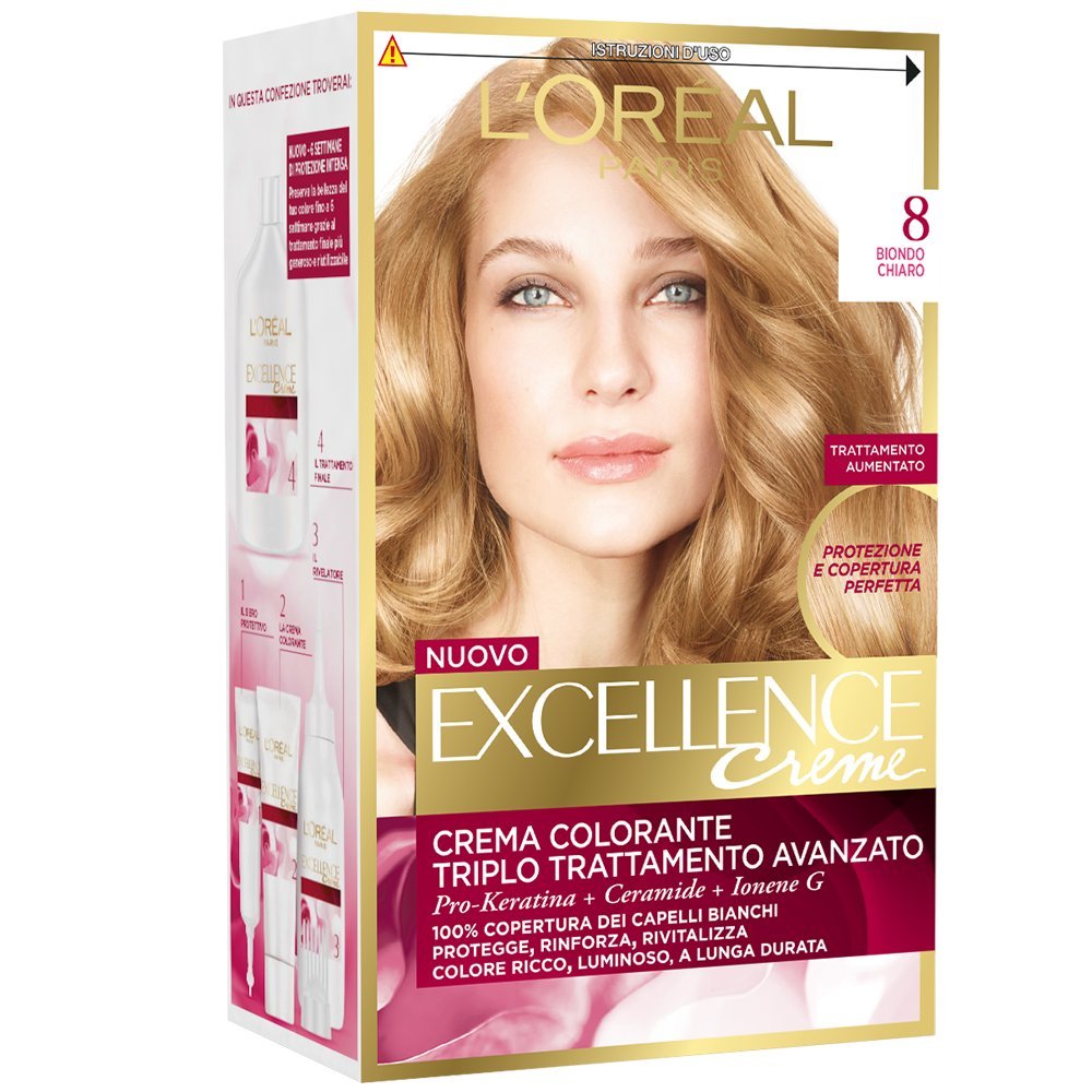 EXCELLENCE Crema Colorante Biondo Chiaro 8 40 Ml