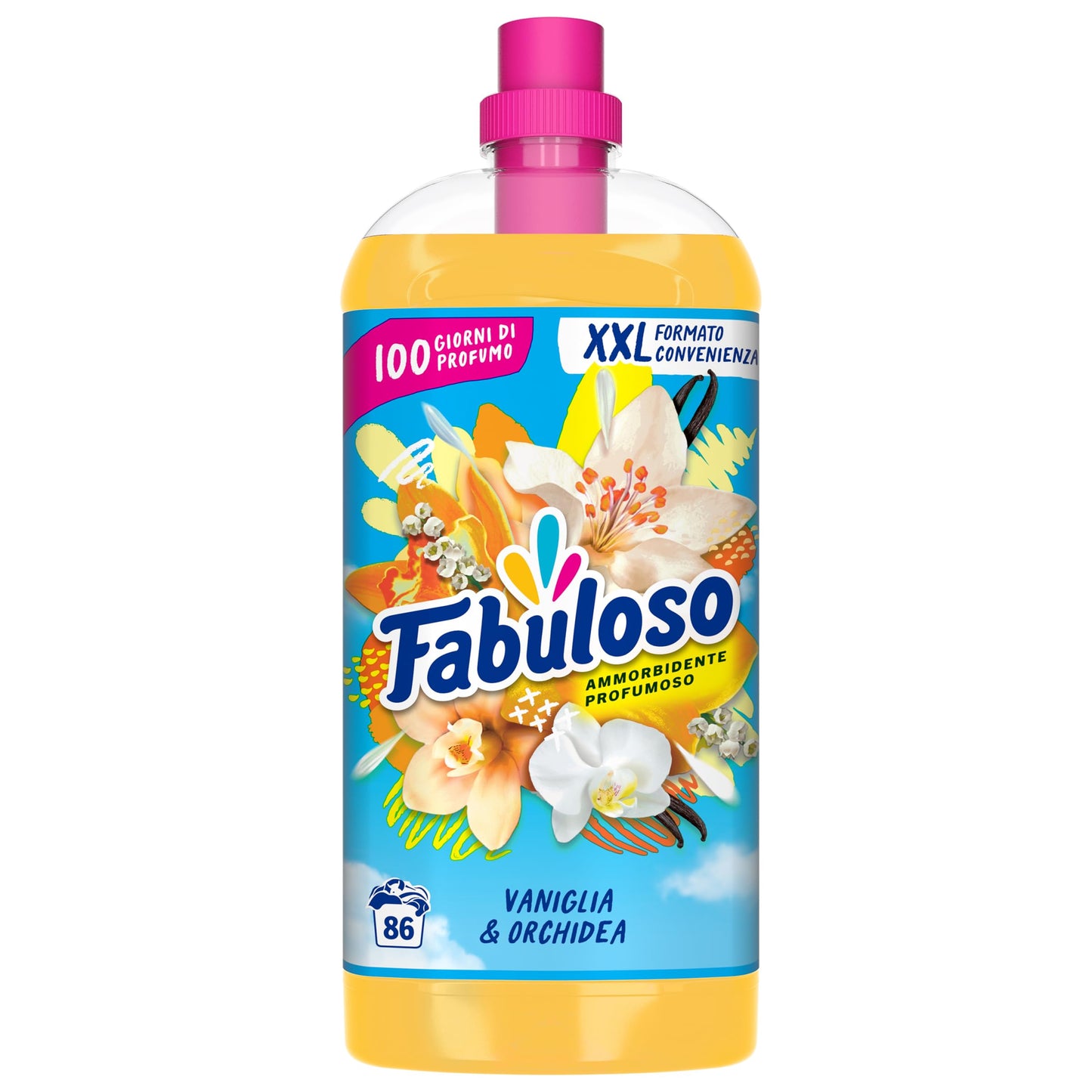 Fabuloso Ammorbidente Concentrato Profumato Vaniglia & Orchidea, 1.9L
