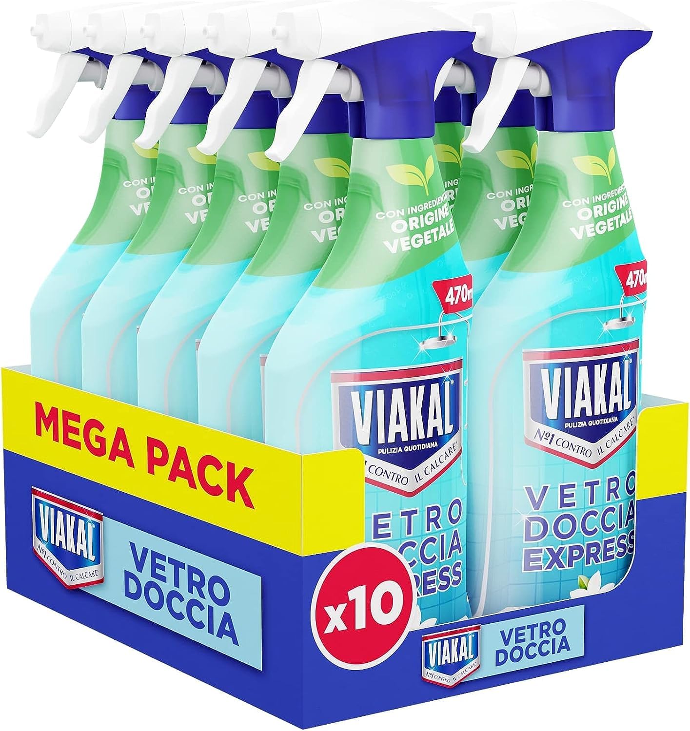 Viakal Doccia Express Pulito Scintillante In Una Passata Senza Risciacquo