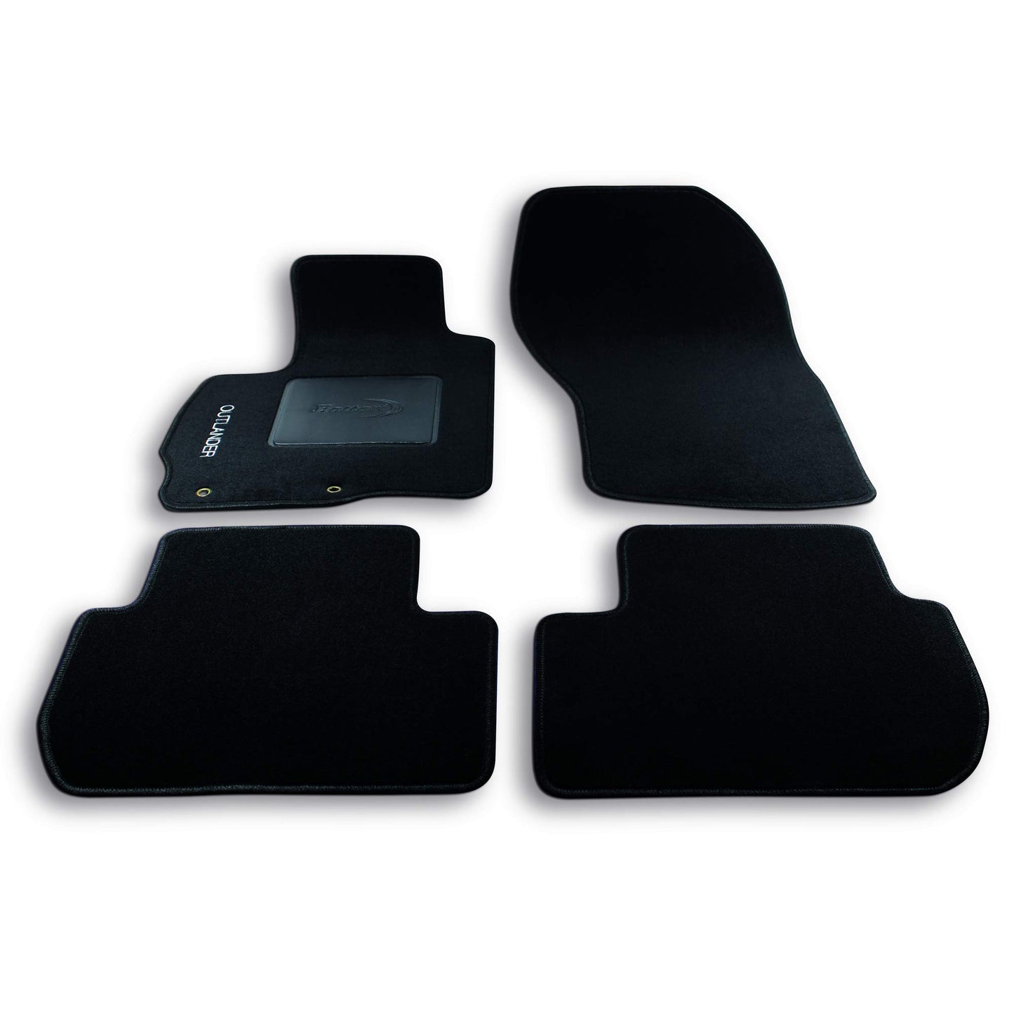 Bottari 39065 Set Tappeti Auto su Misura in Moquette per Mitsubi Modello Outlander , Nero, 4 Pezzi