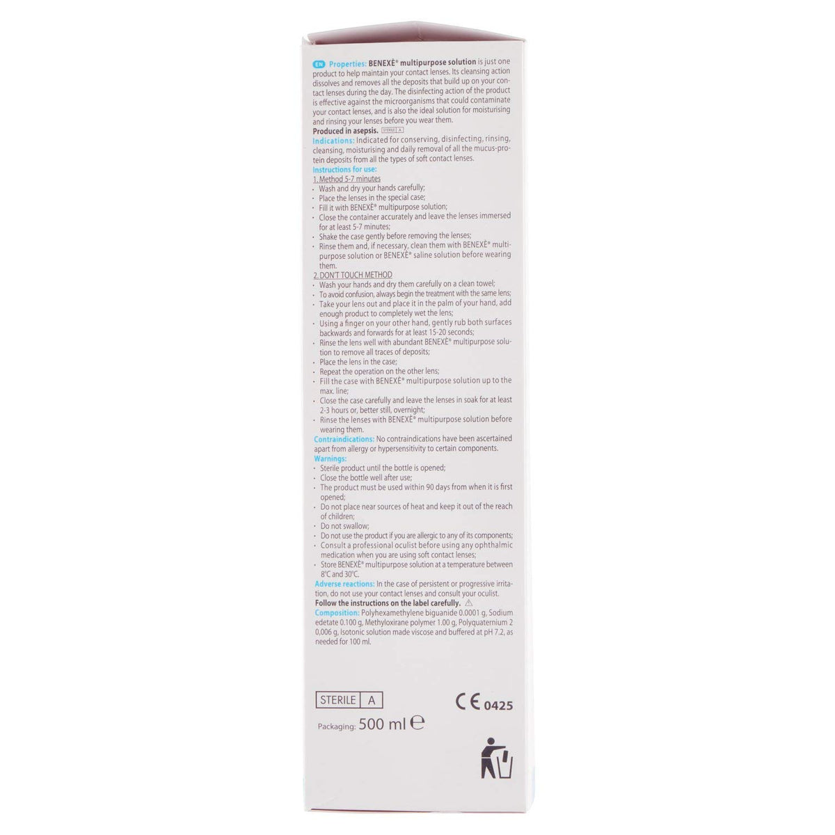 Benexè Soluzione Unica Lenti, 500ml
