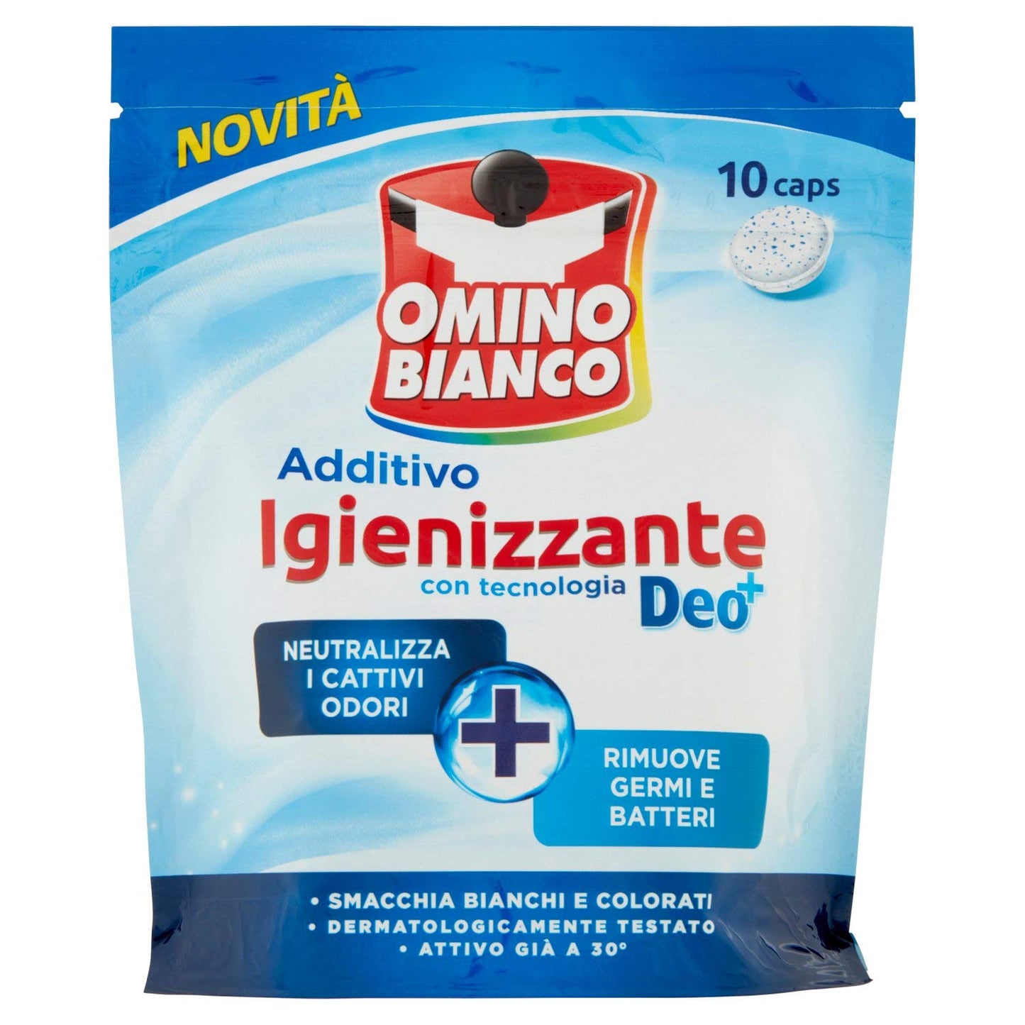 Omino Bianco - Idrocaps Igienizzante, Ipoallergenico - 3 confezioni da 10 capsule [30 capsule]