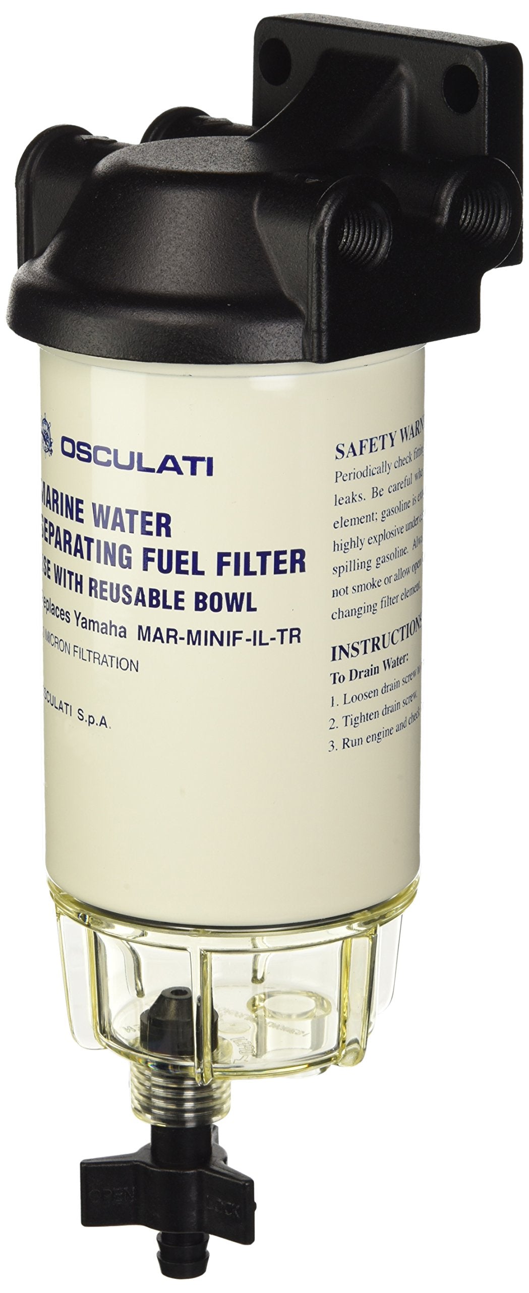 OSCULATI 17.661.30 Filtro Benzina + Separatore Acqua/Carburante