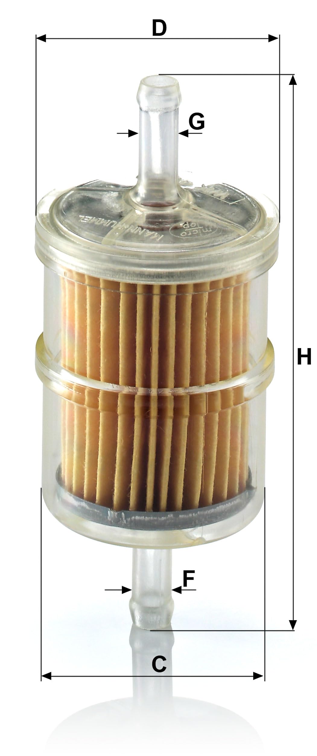 Originale MANN-FILTER Filtro carburante WK 42/2 — Per autovetture
