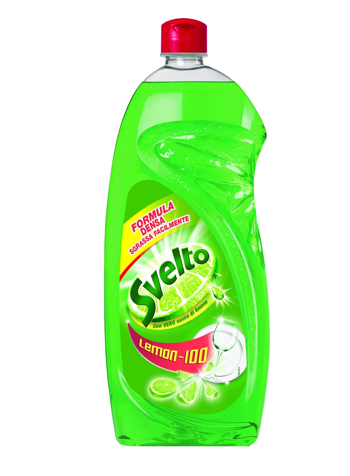 Svelto - Detersivo per Stoviglie, Sgrassa Facilmente, con Vero Succo di Limone - 4 pezzi da 1 l [4 l]
