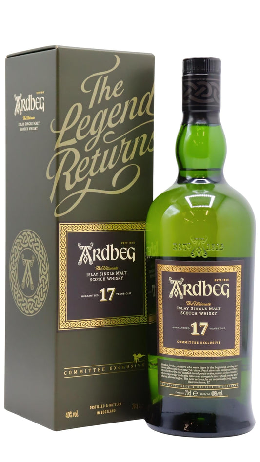 Ardbeg 17 Years Old The Ultimate Committee Exclusive Islay Single Malt 40% Vol. 0,7l in Giftbox