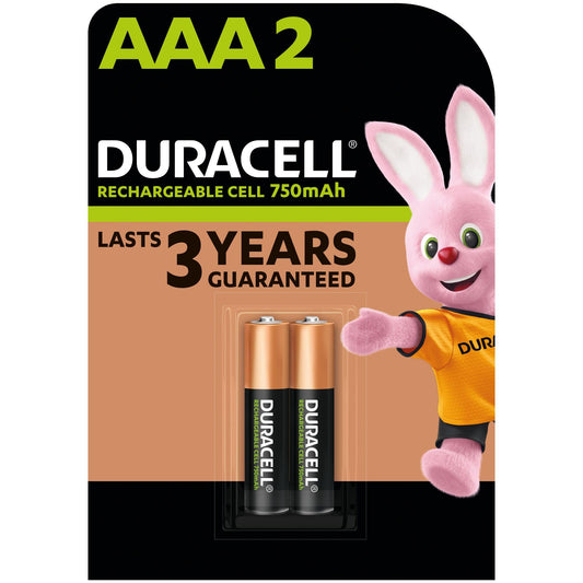 Duracell AAA B2 - Batterie Ministilo 750 Mah Ricaricabile Plus