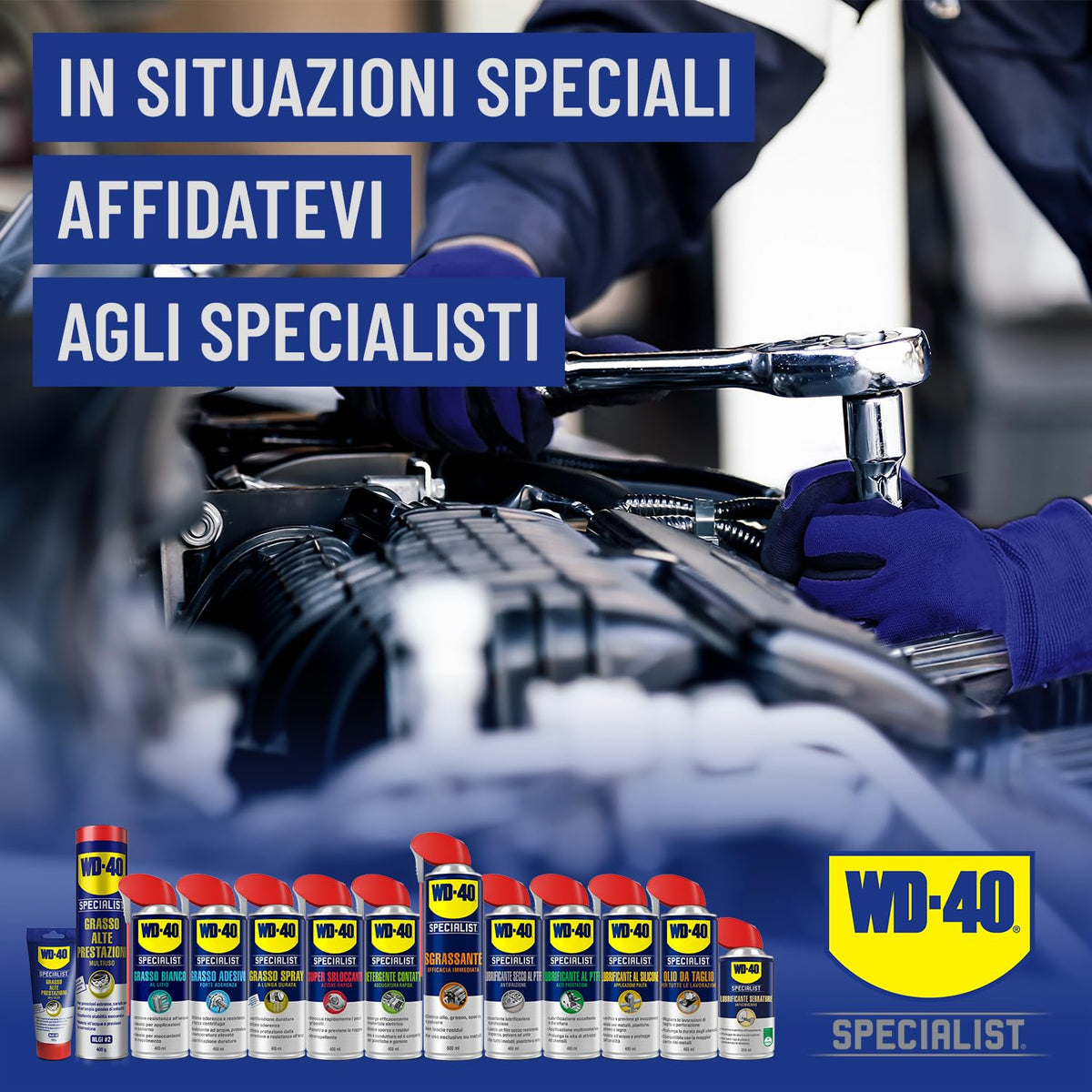 WD-40 - Specialist - Super Sbloccante - Azione Rapida - Ideale per grippaggio e ossidazione - Idrorepellente per prevenire la ruggine - Spray Doppia Posizione - Per tutti i metalli - NSF H2-400ml