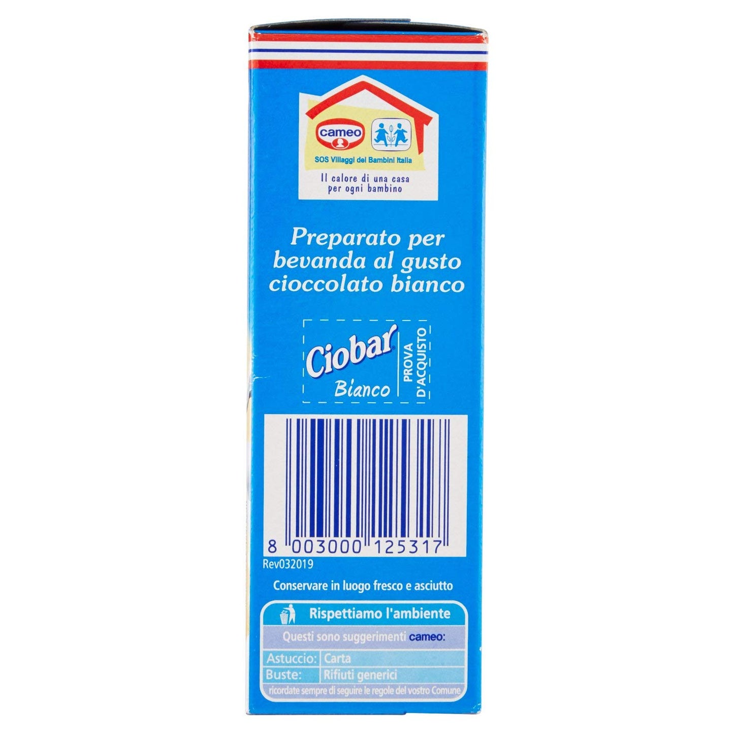 Ciobar -Denso e Cremoso, Gusto Cioccolato Bianco, Confezione da 5.21 g