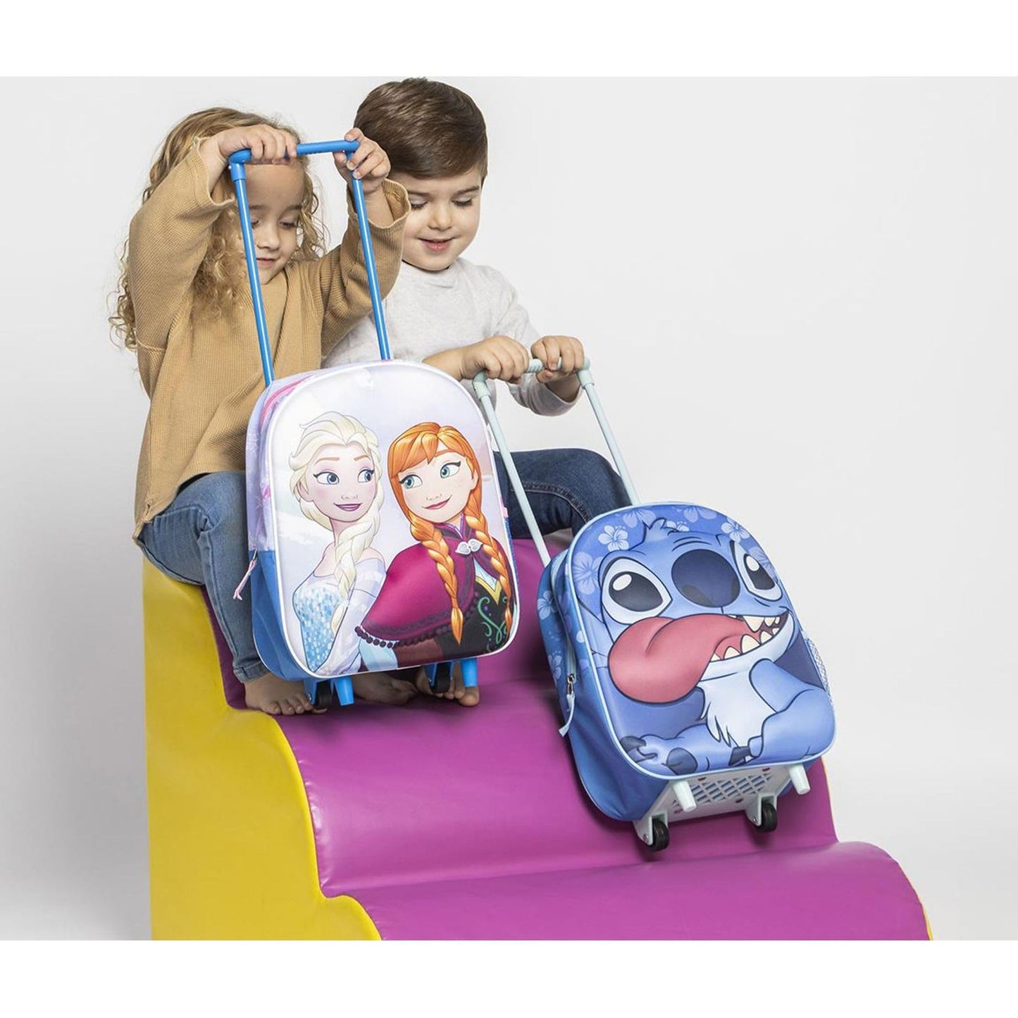 CERDÁ LIFE'S LITTLE MOMENTS Zaino Trolley 3D Stitch per Bambini, Unisex Kids, Blu, Regular
