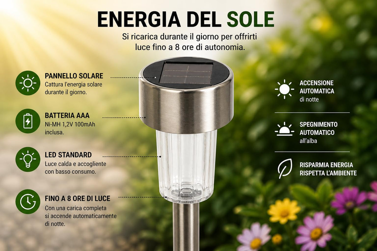 Velamp Lampada Solare da Giardino