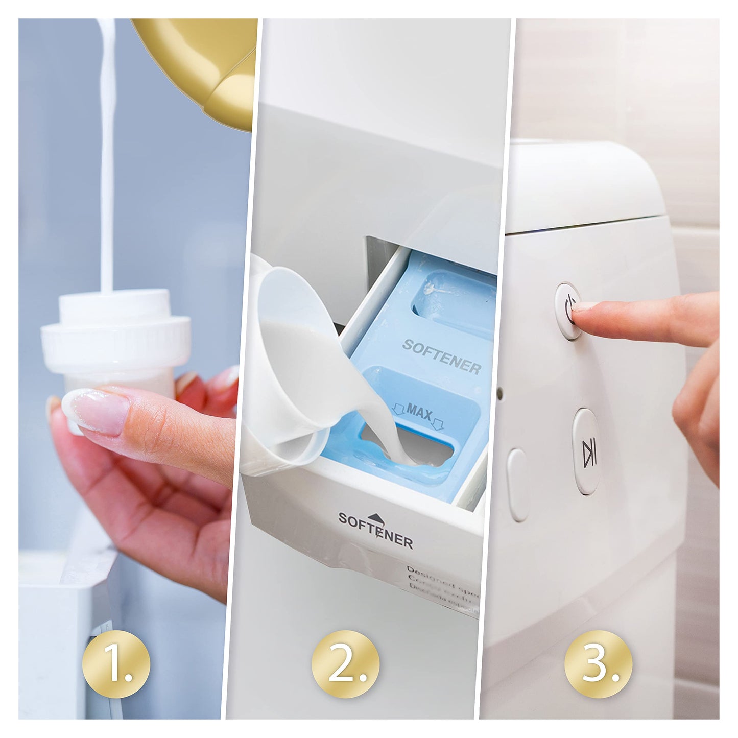 Lenor Ammorbidente Lavatrice Concentrato, 176 Lavaggi (8 x 22), Oro e Fiori di Vaniglia, Maxi Formato, Profuma Ogni Notte fino a una Settimana