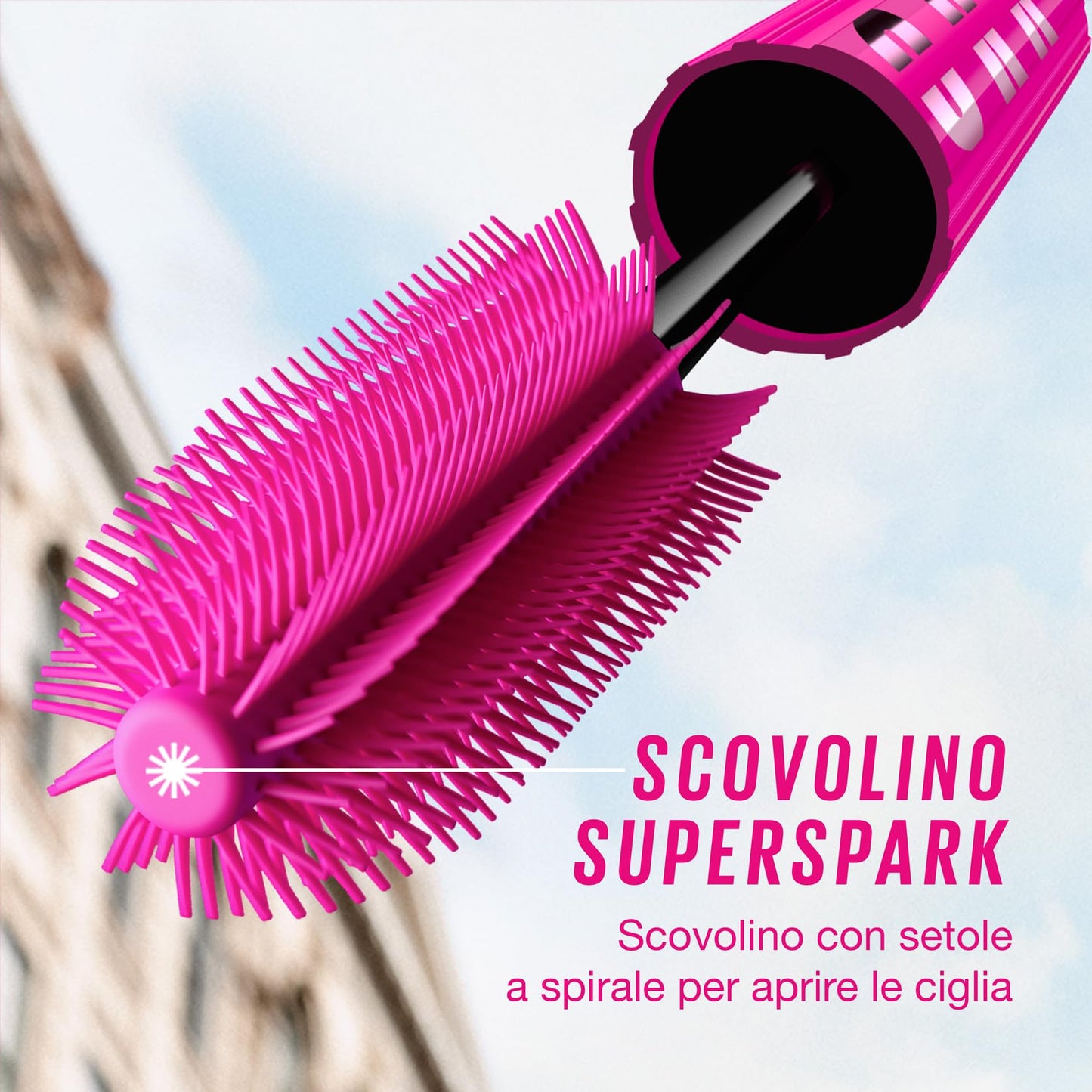 Maybelline New York, Mascara Volumizzante Waterproof, Definizione e Apertura Ciglia Per Ciglia, Con Pro Vitamina B5, Ciglia Sensazionali Firework, Tonalità: Nero