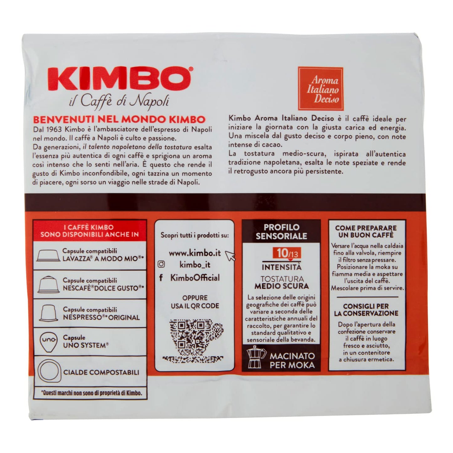 Kimbo Aroma Italiano Gusto Deciso, 2 x 250g