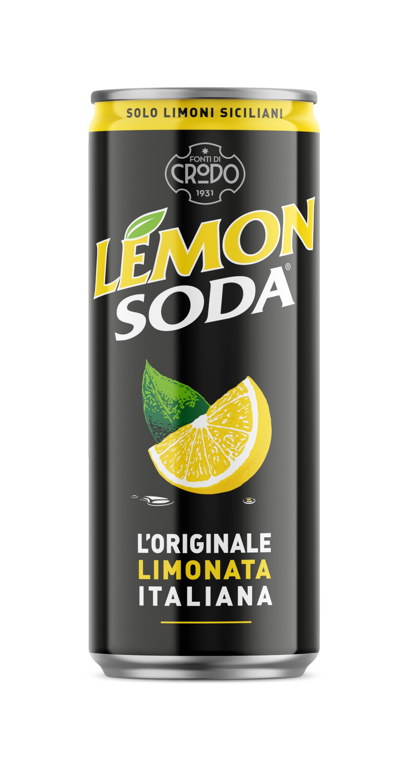Lemonsoda | Bevanda Gassata al Limone, L'originale Limonata Italiana  33 cl (Confezione da 24)