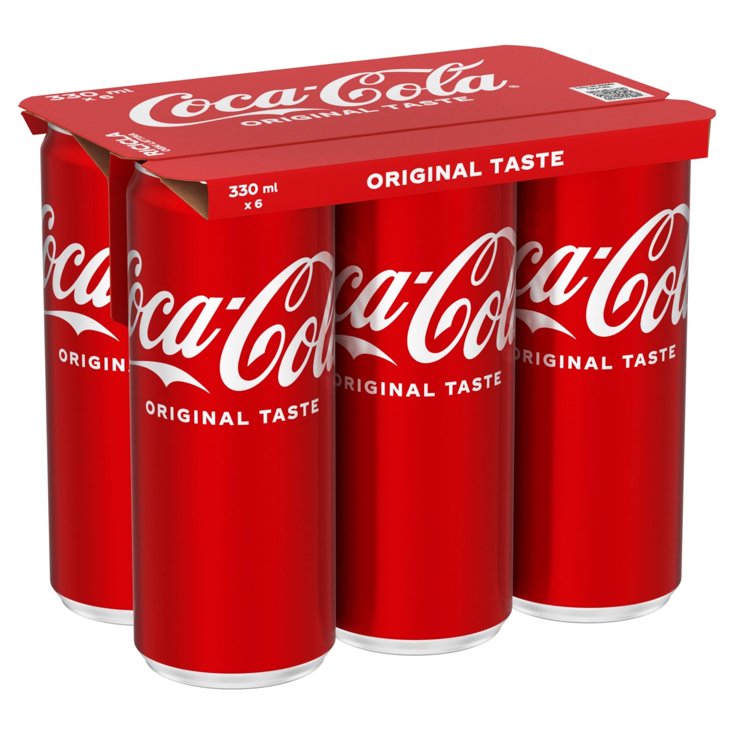 Coca-Cola Original Taste, Tutto il Gusto Originale di Coca-Cola, Lattina 100% riciclabile - 6 Lattine da 330 ml