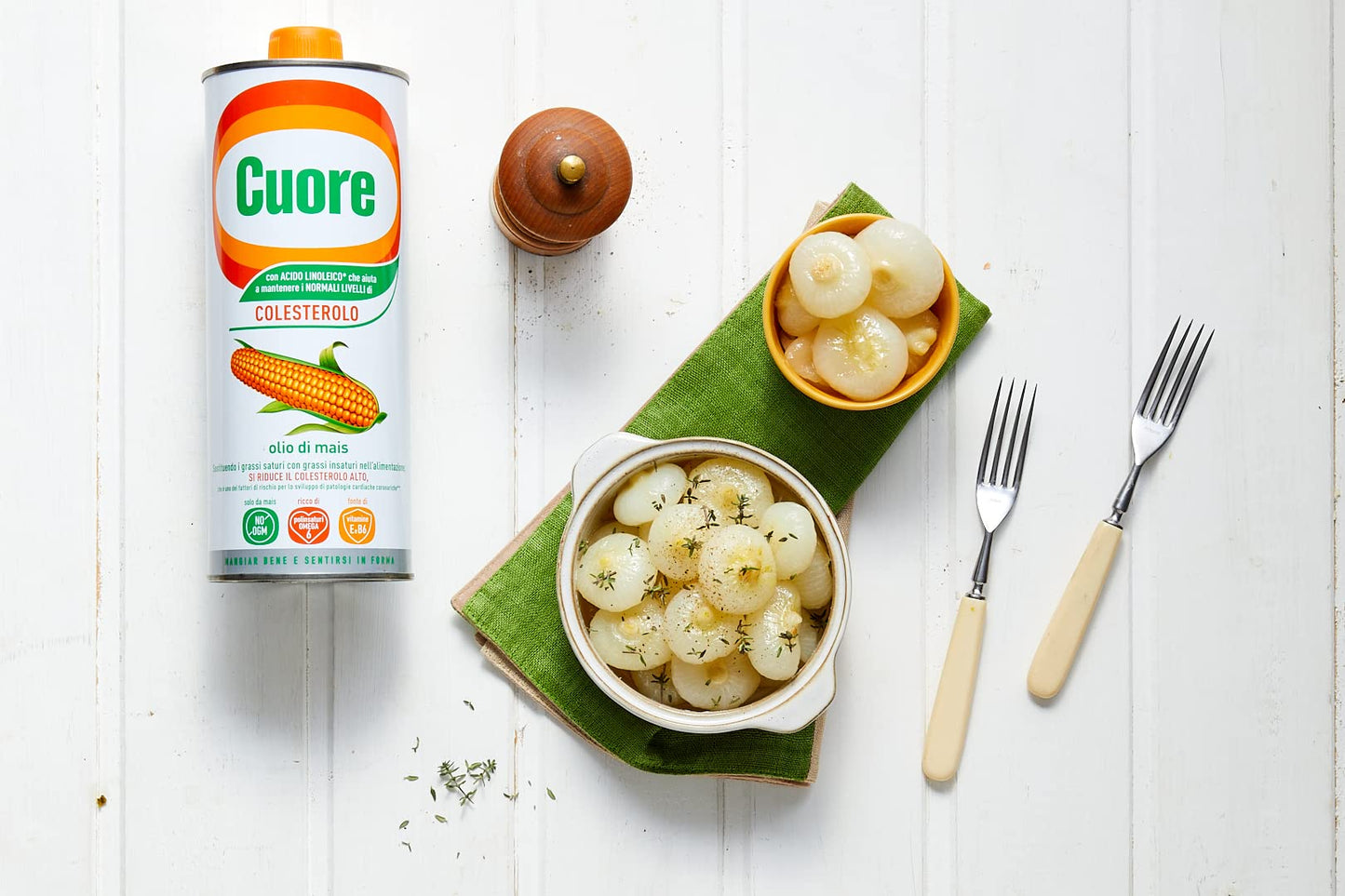 Cuore, Olio di Mais, Formato da 110 cl, Ricco di Omega 6 e Fonte di Vitamina E e B6, No OGM