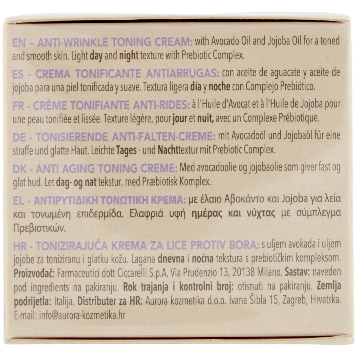 CERA DI CUPRA Crema Anti-Rughe Tonificante - 50 Ml - 50 ml