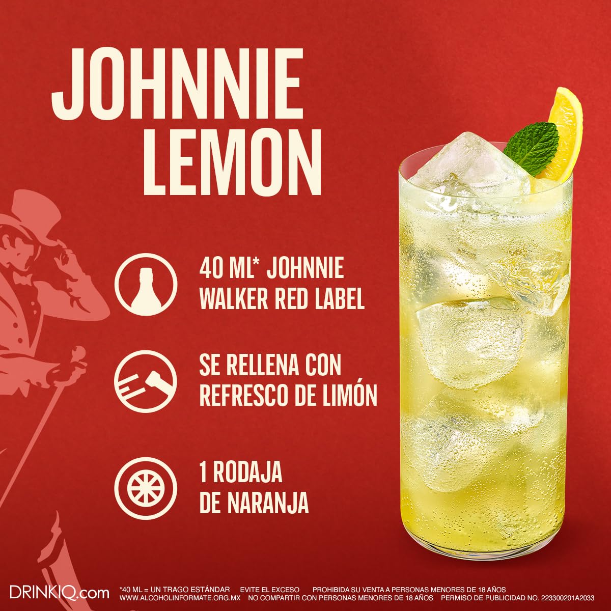 Johnnie Walker Red Label Whisky, 1L