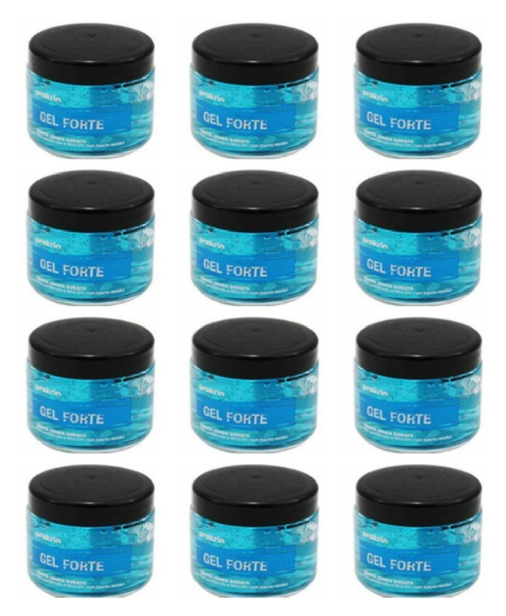 12 x PROKRIN Gel Forte Per Capelli Tenuta Lunga Durata 100 Ml