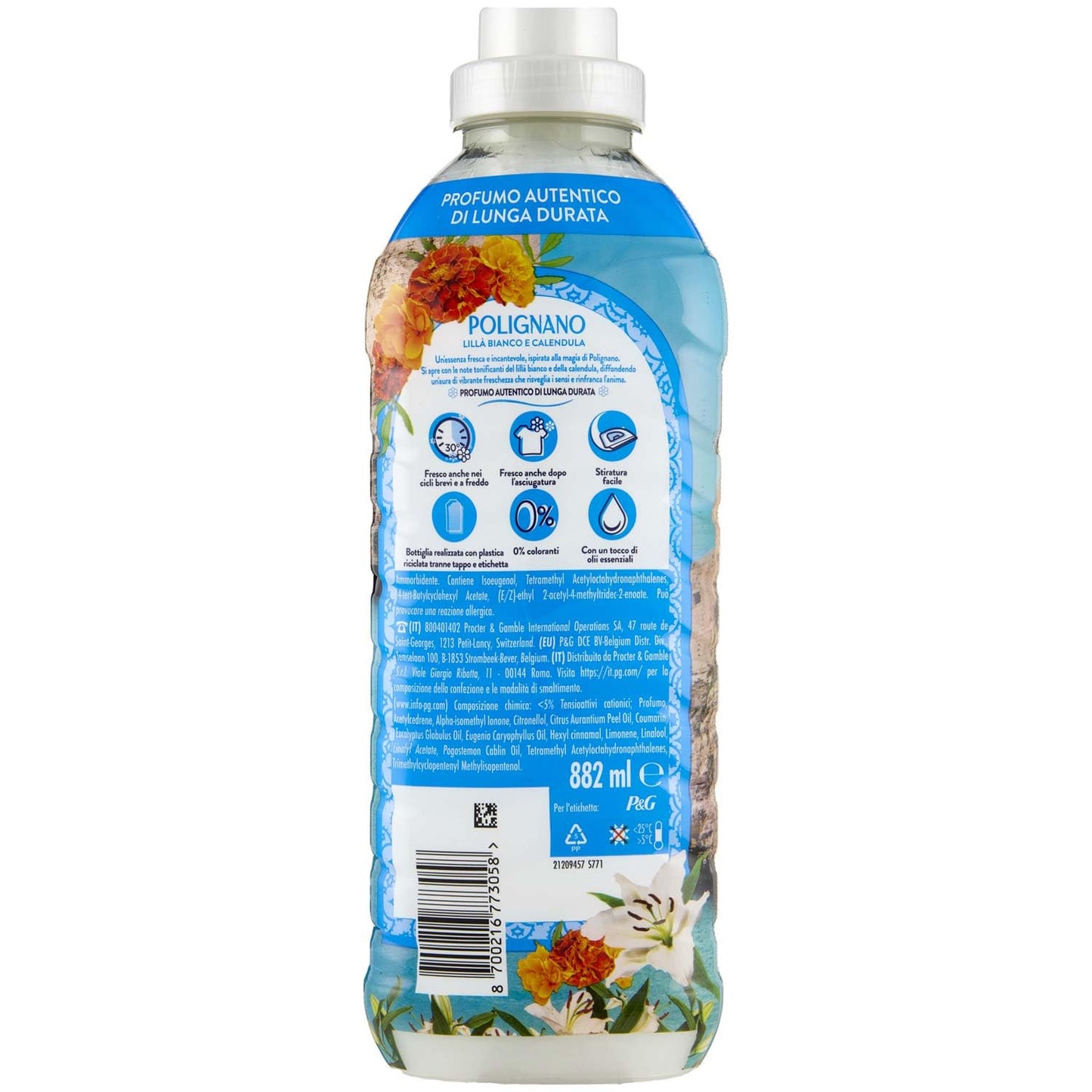 Lenor Ammorbidente Concentrato Essenze Polignano 42 Lavaggi - 882ml, 882ml