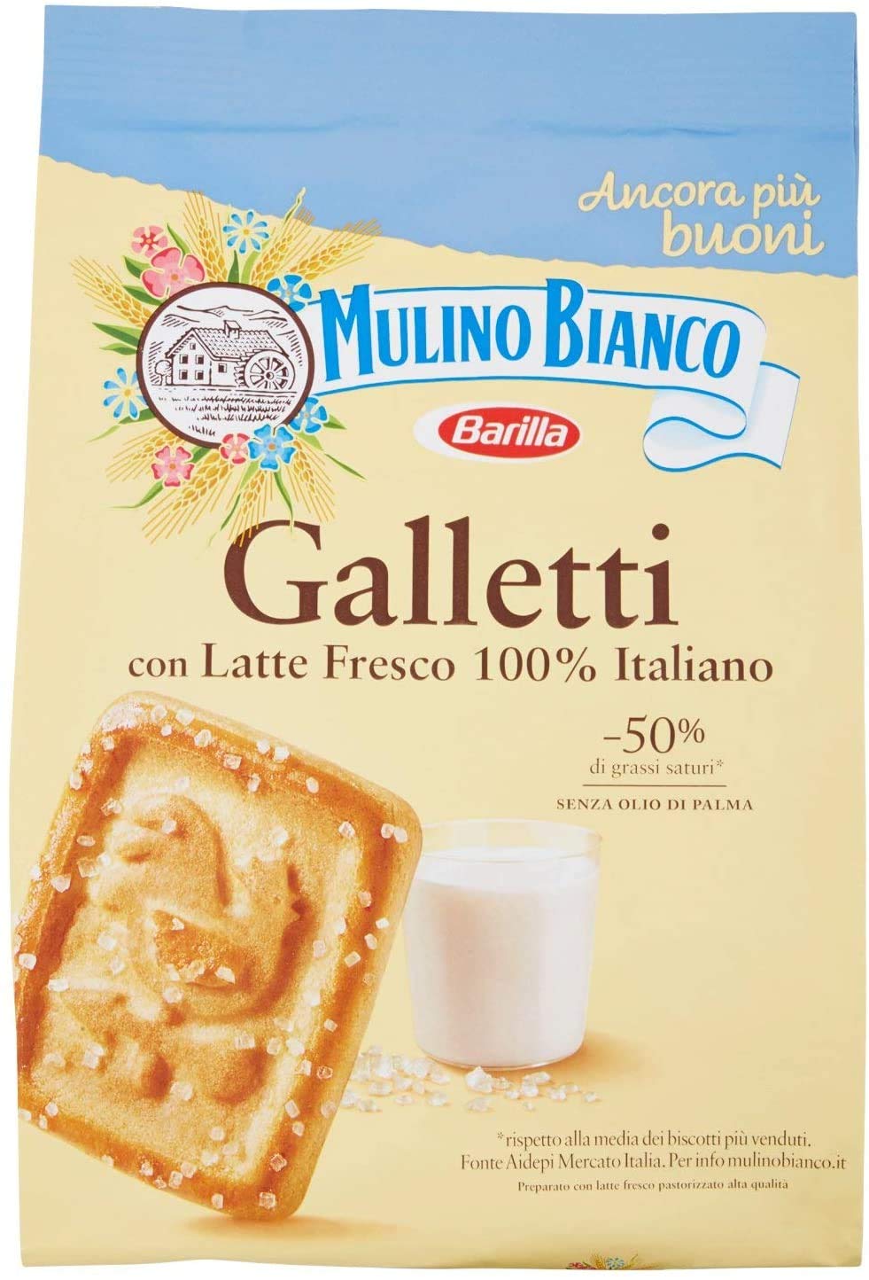 Mulino Bianco 3X Biscotti Galletti 800g Italia Biscotti Torta Brioche