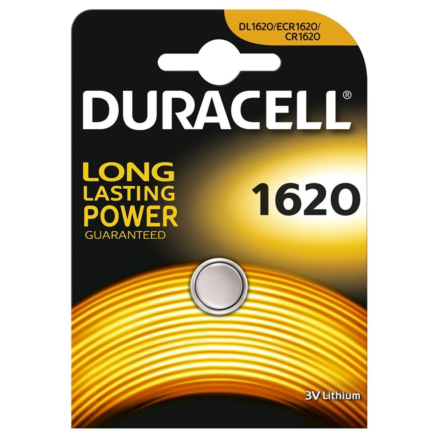 100x Duracell CR1620 D1620 ECR1620 3V Lithium Button Battery Coin Cell Batteries