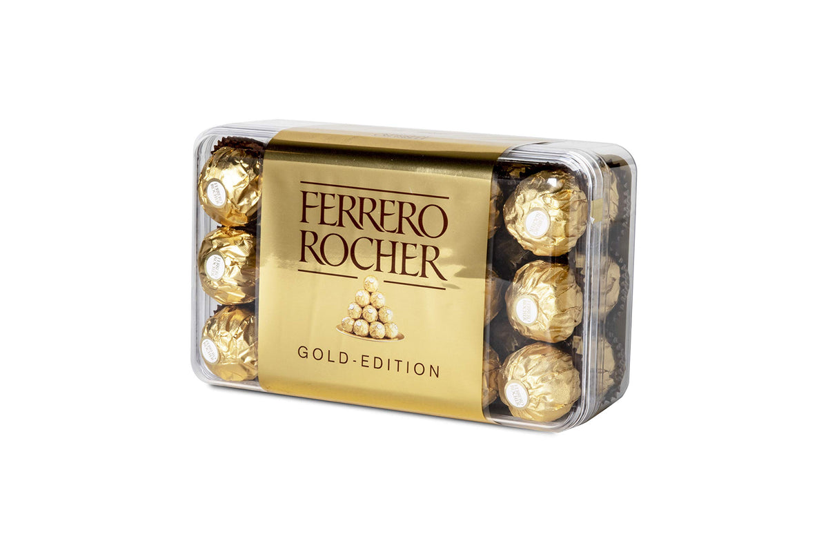 Ferrero Rocher - Croccanti Specialità al Cioccolato al Latte con Nocciole e Ripieno Cremoso con Nocciola Intera
